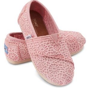 Pink Crochet Toms - Toddler